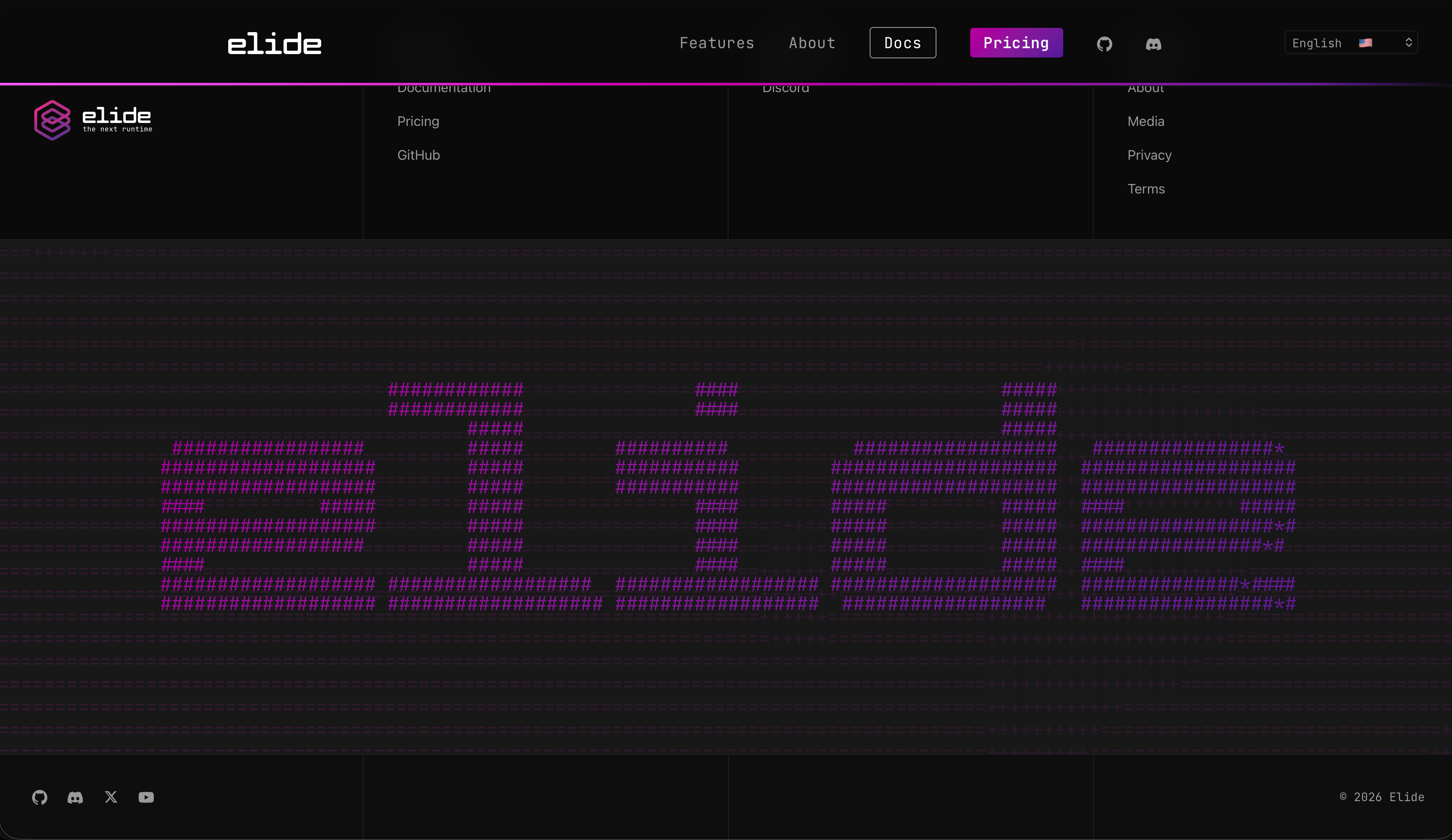 Elide marketing site benchmark section