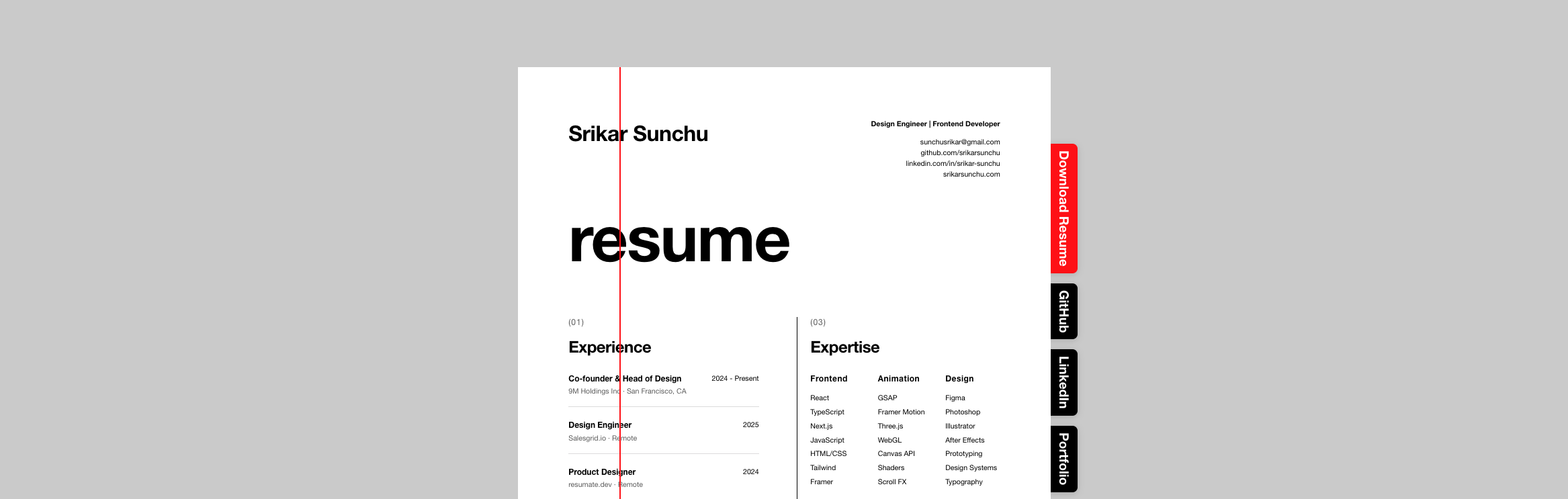 Resume Layout